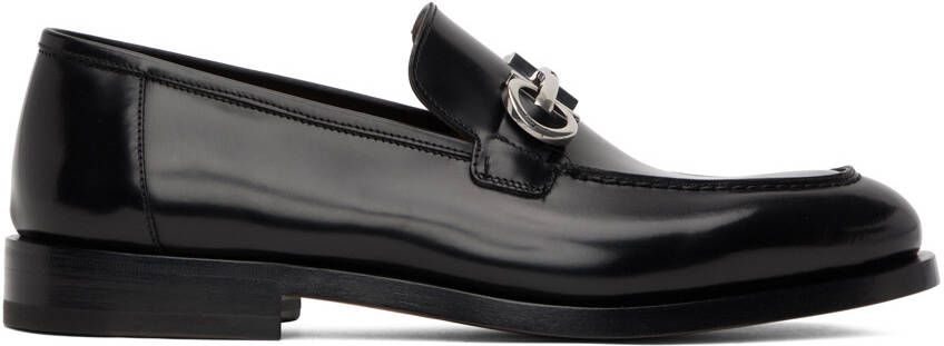 Ferragamo Black Gancini Loafers - Picture 5