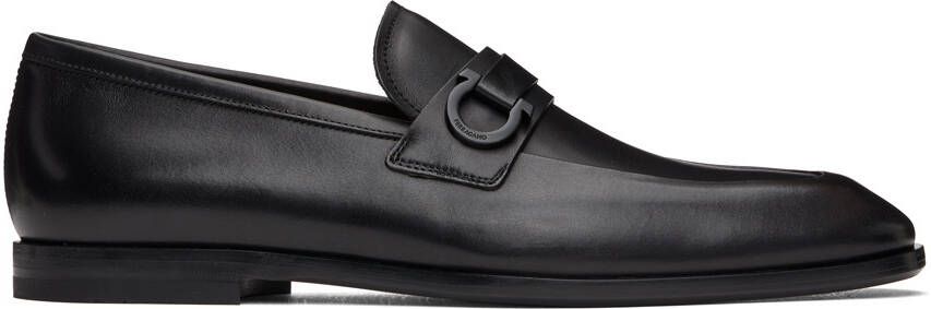 Ferragamo Black Gancini Loafers - Picture 5