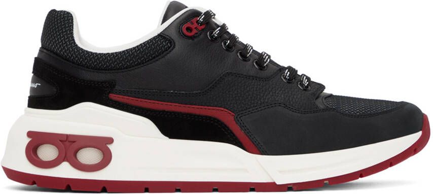 Ferragamo Black Gancini Sneakers - Picture 5