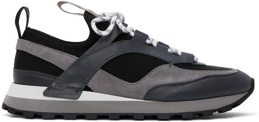 Salvatore Ferragamo Gray Indy Sneakers - Picture 5