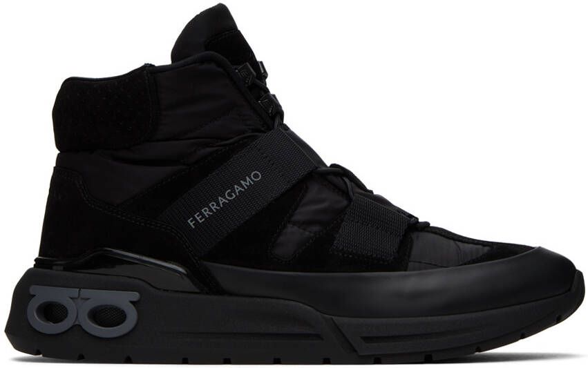Ferragamo Black Leonida Sneakers - Picture 5