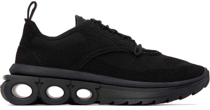 Ferragamo Black Nima Sneakers - Picture 5