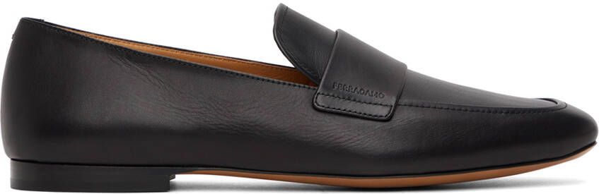 Ferragamo Black Saddle Loafers - Picture 5