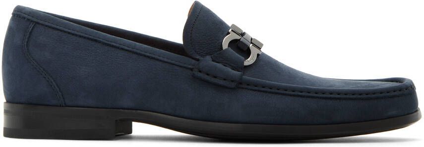 Ferragamo Blue Grandioso Loafers - Picture 5