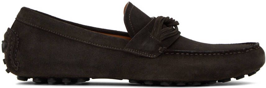 Ferragamo Brown Driver Loafers - Picture 5