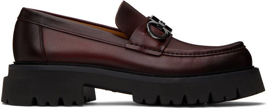 Ferragamo Brown Gancini Loafers - Picture 5