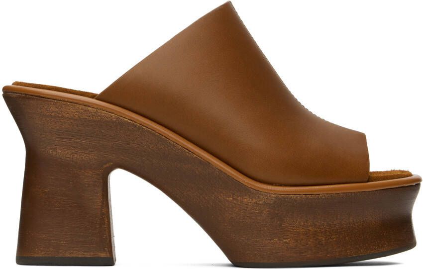 Ferragamo Brown Samanta Heeled Sandals - Picture 5
