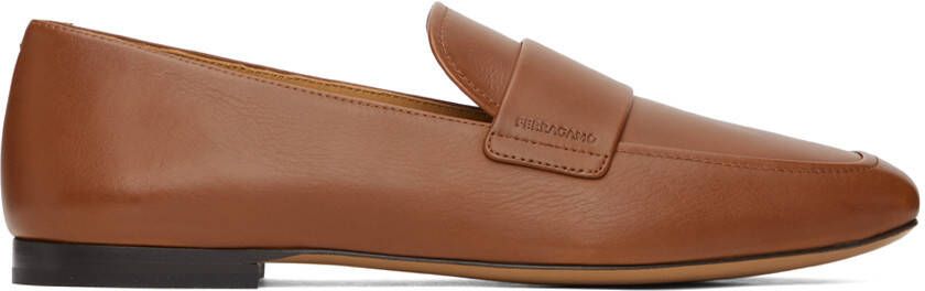 Ferragamo Brown Strap Loafers - Picture 5