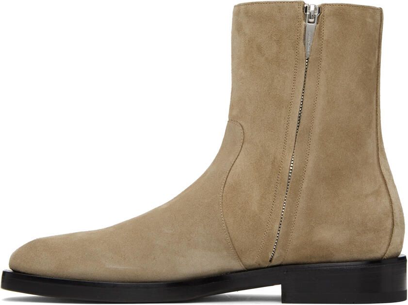 Ferragamo Beige Gerald Boots - Picture 3