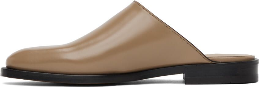 Ferragamo Beige Sabot Loafers - Picture 4