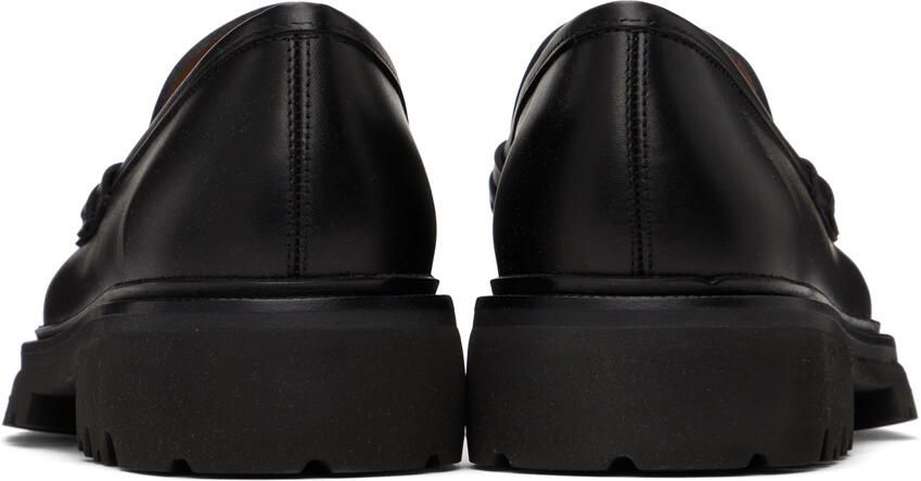 Salvatore Ferragamo Black Bleeker Loafers