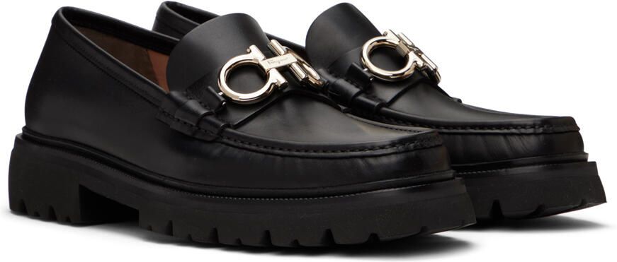 Salvatore Ferragamo Black Bleeker Loafers - Picture 2