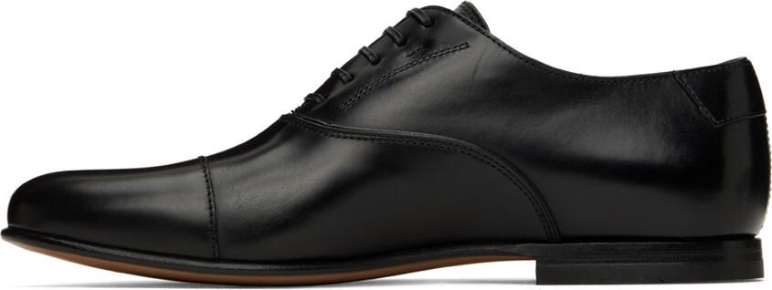 Ferragamo Black Button Oxfords - Picture 3
