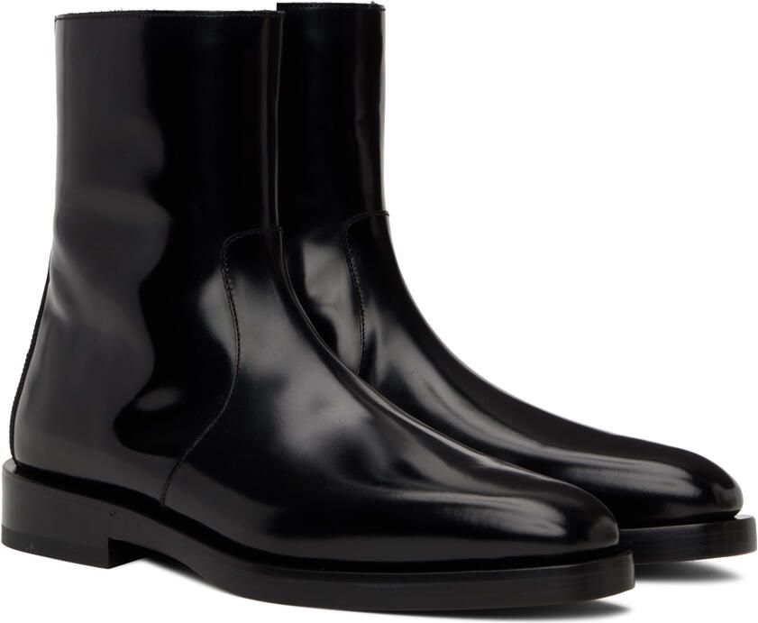 Ferragamo Black Calfskin Boots - Picture 2