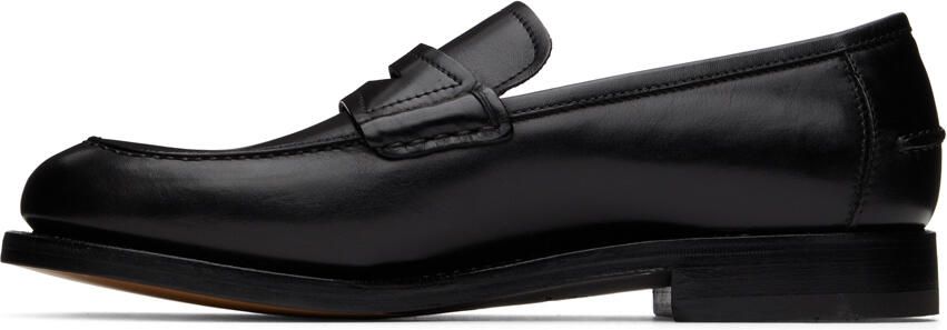 Salvatore Ferragamo Black Calfskin Penny Loafers - Picture 4
