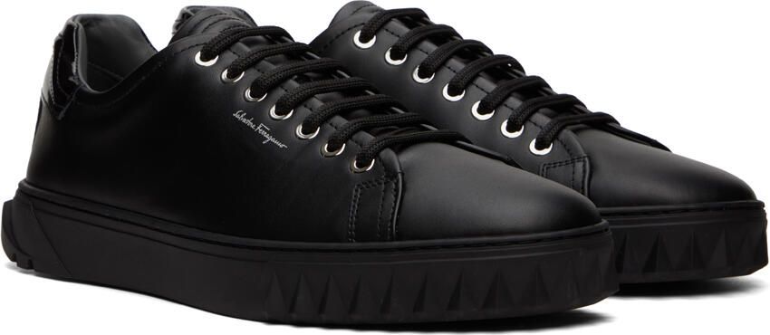 Salvatore Ferragamo Black Cube Sneaker - Picture 2