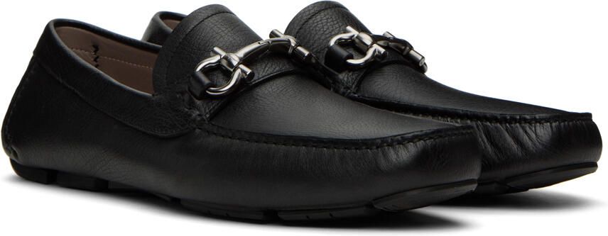 Ferragamo Black Driver Loafers