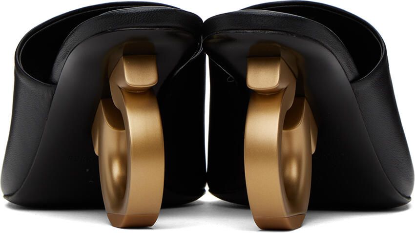 Ferragamo Black Elina Heeled Sandals