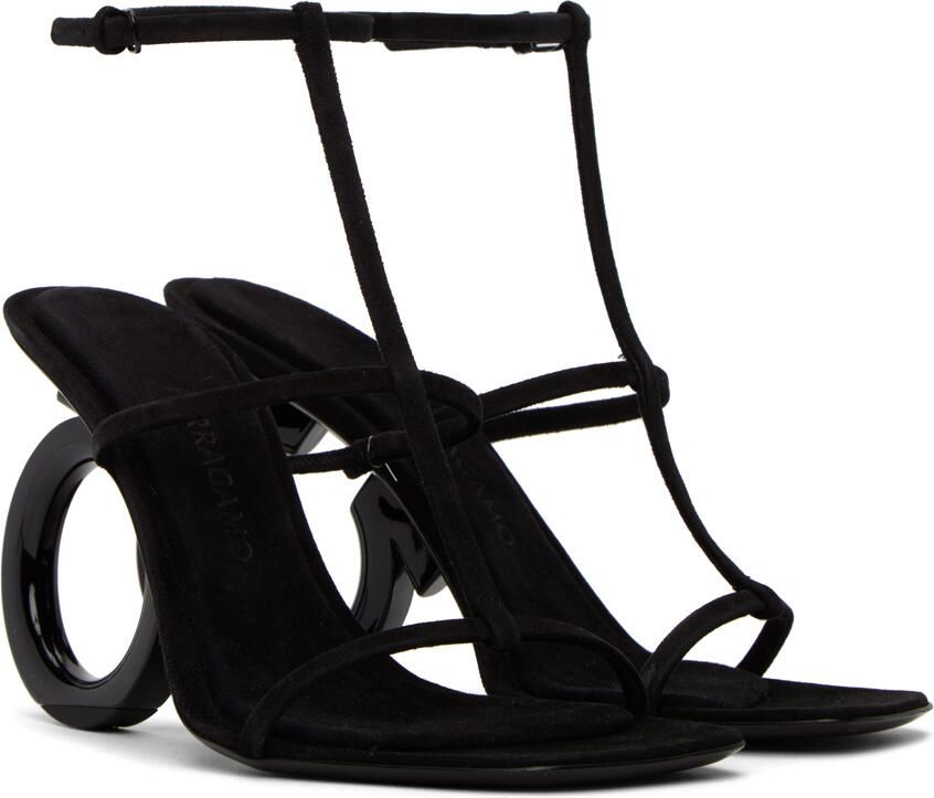 Ferragamo Black Elina Heeled Sandals - Picture 2
