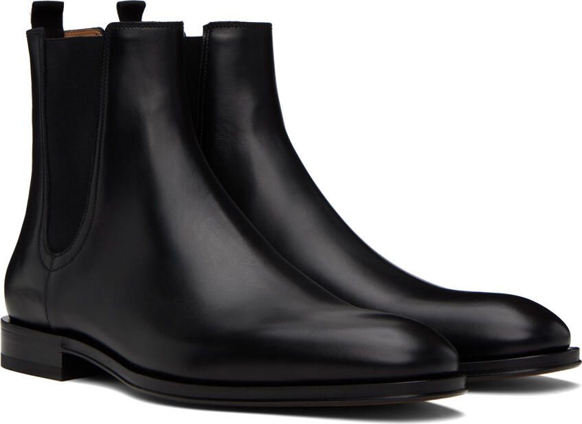 Ferragamo Black Falco Chelsea Boots