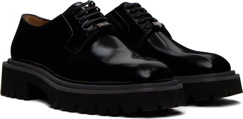 Ferragamo Black Flicker Derbys - Picture 2