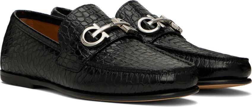 Ferragamo Black Galileo Loafers - Picture 2