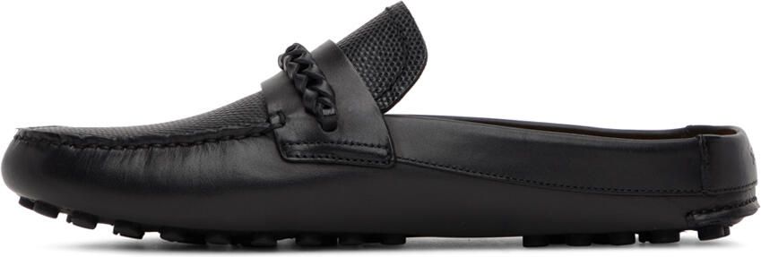 Ferragamo Black Gancini Driver Mules - Picture 4