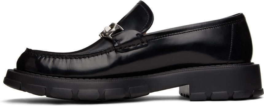 Salvatore Ferragamo Black Gancini Loafers - Picture 3