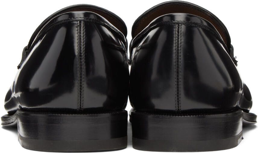 Salvatore Ferragamo Black Gancini Loafers