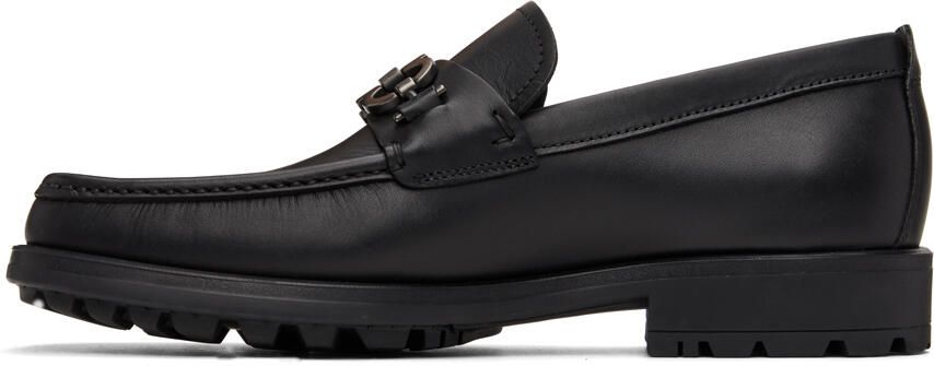 Ferragamo Black Gancini Loafers - Picture 3