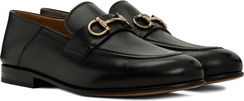 Ferragamo Black Gancini Loafers - Picture 2