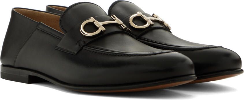 Ferragamo Black Gancini Loafers - Picture 2
