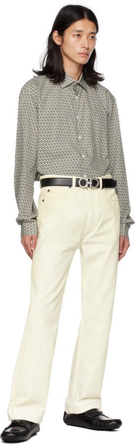 Ferragamo Black Gancini Loafers - Picture 3