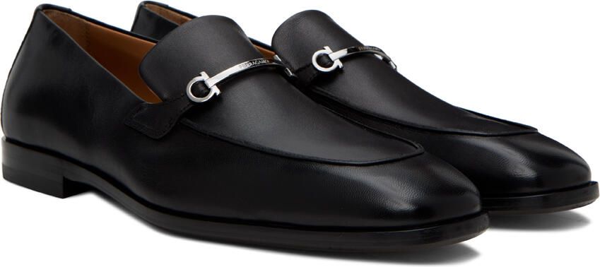 Ferragamo Black Gancini Loafers - Picture 2