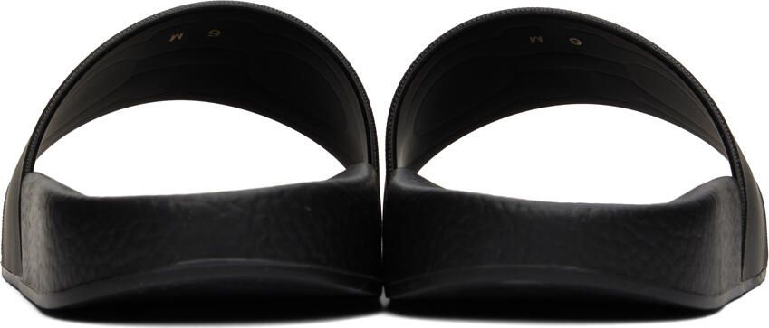 Ferragamo Black Gancini Slides