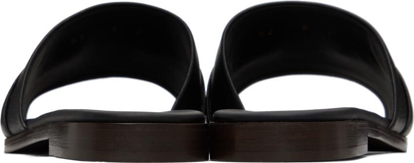 Ferragamo Black Gancini Slides