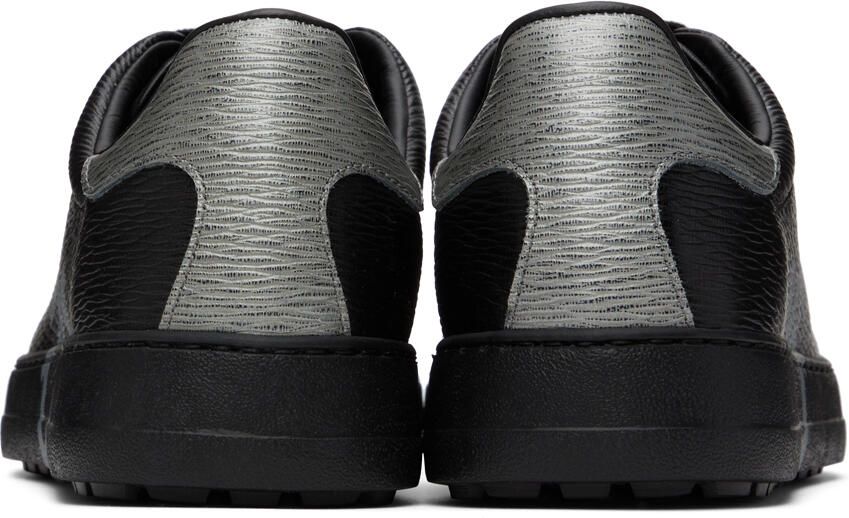 Salvatore Ferragamo Black Gancini Sneakers