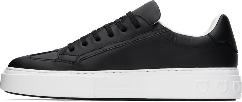 Salvatore Ferragamo Black Gancini Sneaker - Picture 3