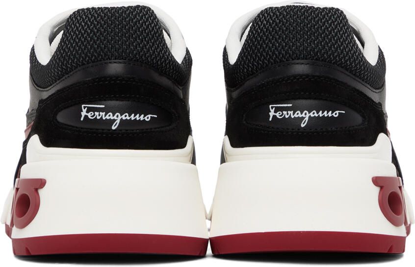 Ferragamo Black Gancini Sneakers