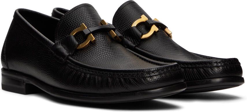 Salvatore Ferragamo Black Grandioso Loafers - Picture 2