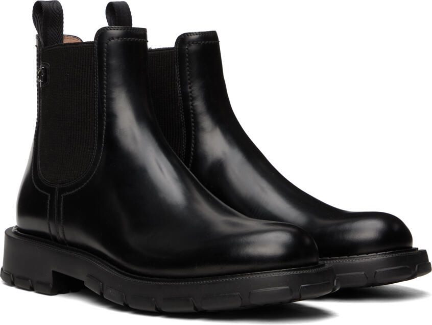 Salvatore Ferragamo Black Iago Chelsea Boots - Picture 3
