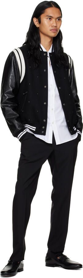 Ferragamo Black Leather Penny Loafer - Picture 4