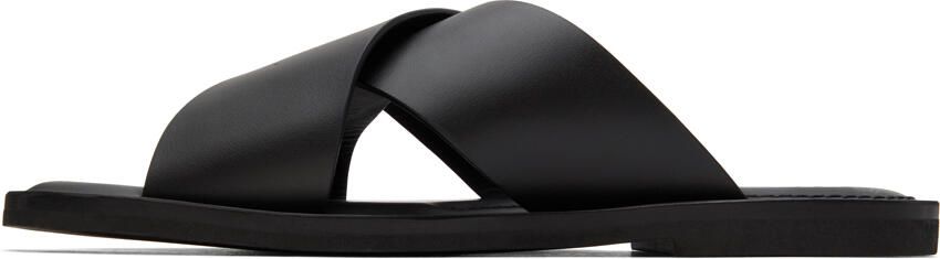 Salvatore Ferragamo Black Logan Sandals - Picture 4