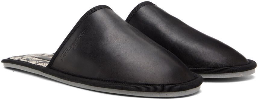 Ferragamo Black Nomadic Stories Slippers - Picture 2