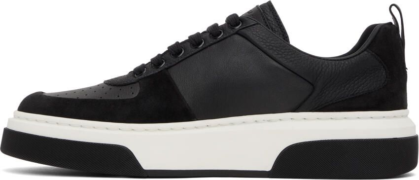 Ferragamo Black Paneled Sneakers - Picture 3