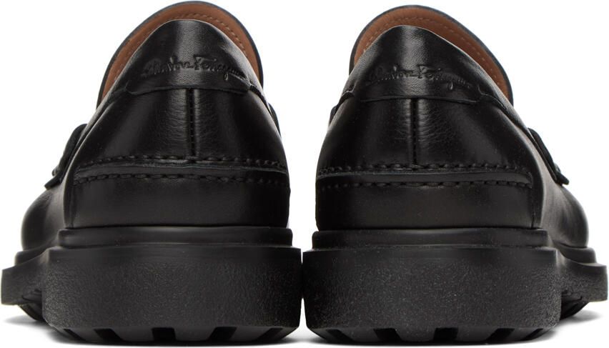 Salvatore Ferragamo Black Penny Loafers