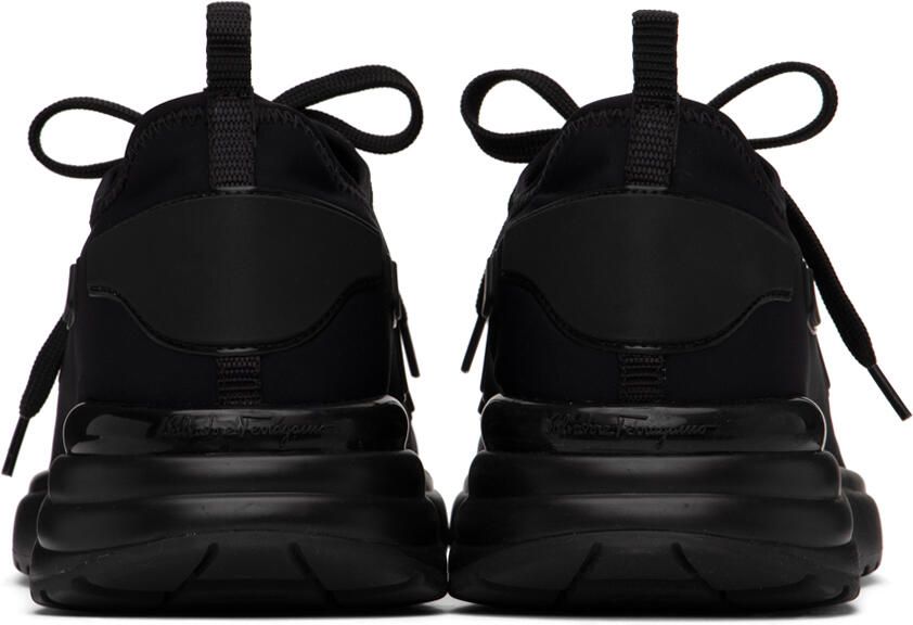Salvatore Ferragamo Black Pocket Sneakers