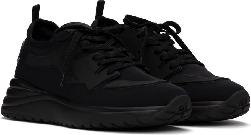 Salvatore Ferragamo Black Pocket Sneakers - Picture 2