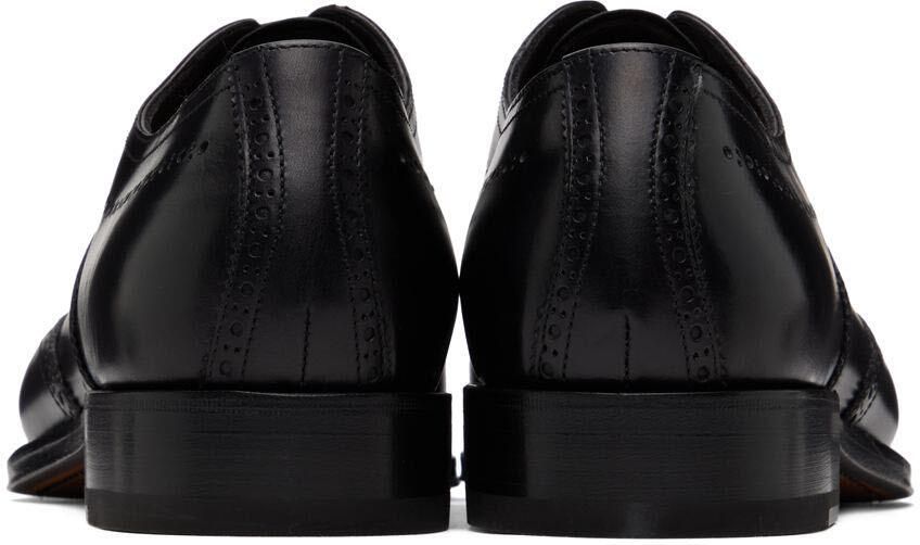 Salvatore Ferragamo Black Poveda Oxfords