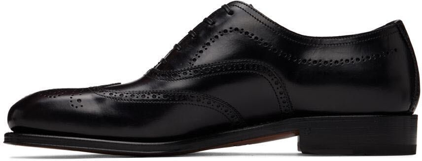 Salvatore Ferragamo Black Poveda Oxfords - Picture 3